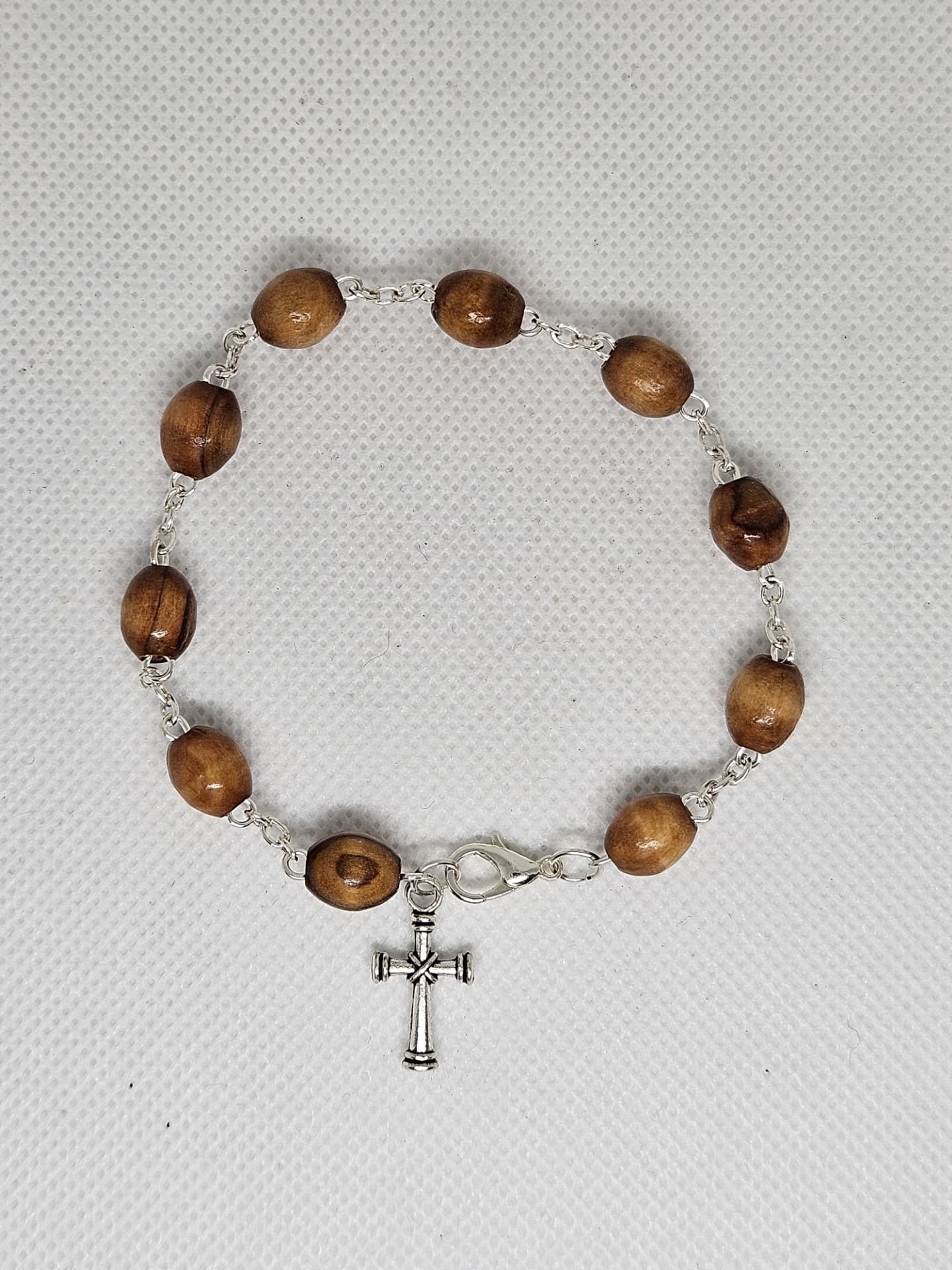 Bracelet – Olive Wood metal links