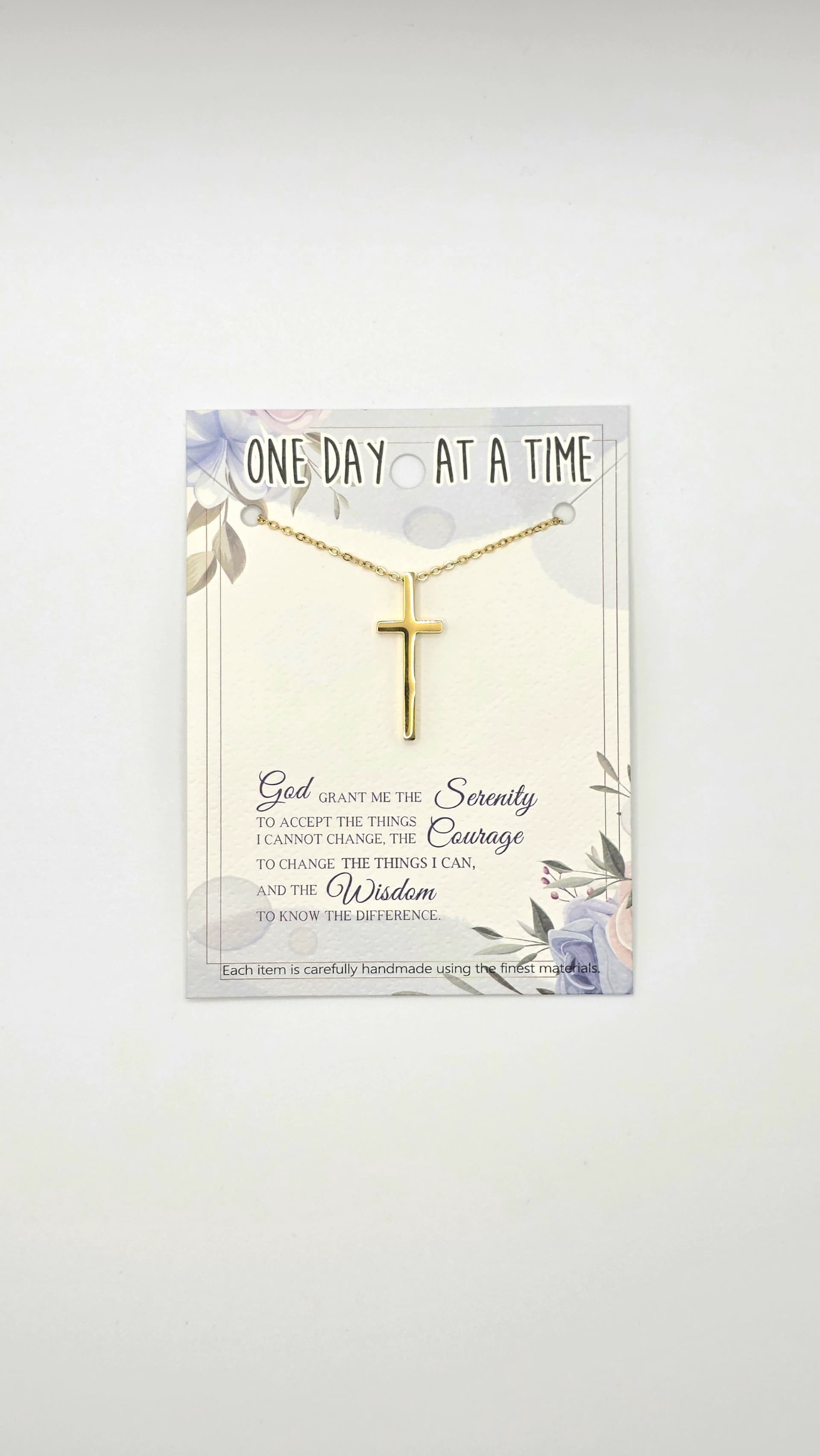 Necklace Gold Colour Cross