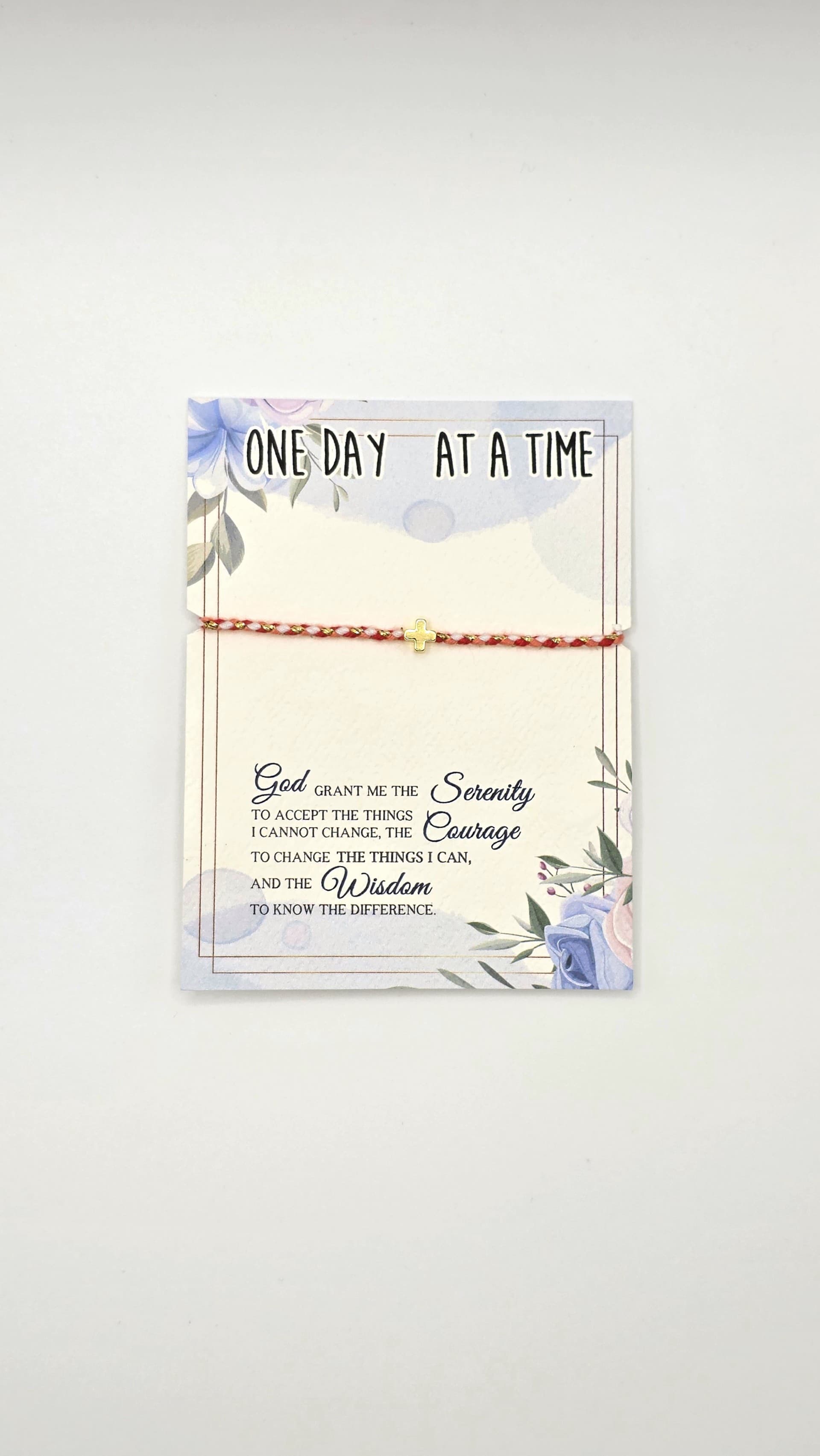 String Bracelet Cross – Red
