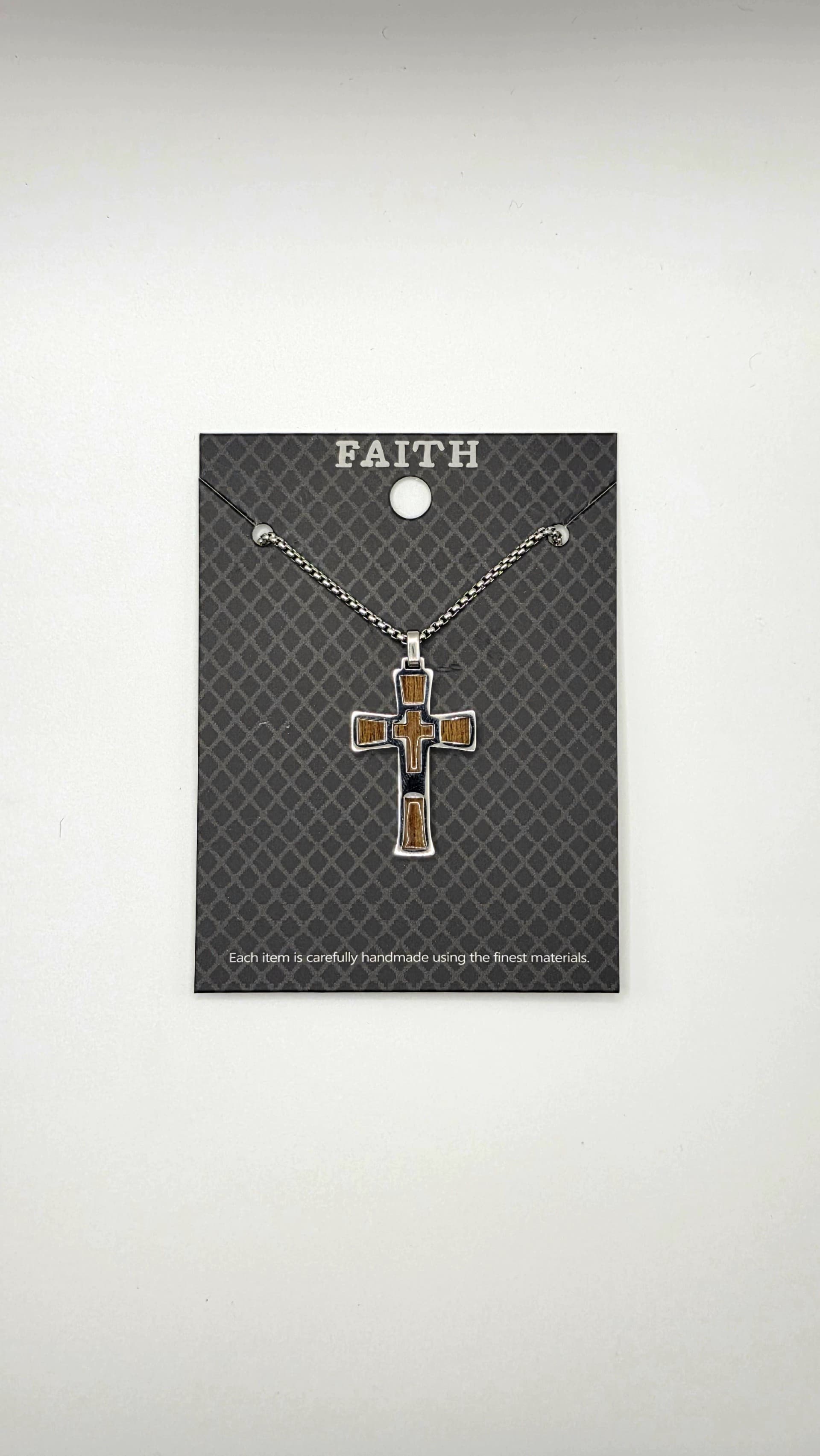 Men's Necklace – Wood/Metal