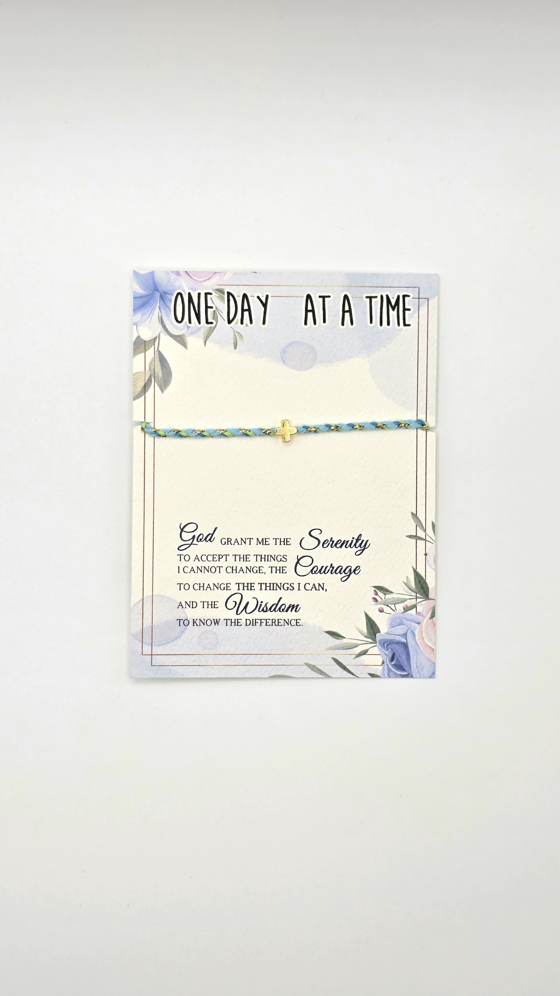 String Bracelet Cross – Turquoise