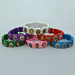 Saints Bracelets Multi coloured (12 pack) 