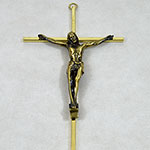 Crucifix with Bronze effect Christl