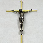 Crucifix with Nickel effect Christ