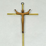 Resurrection Cross Antique Gold Effect Christ