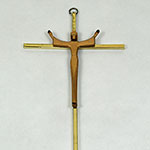 Resurrection Cross Antique Gold Effect Christ