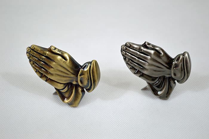 Praying Hands Stand Brass Effect/Nickel Effect